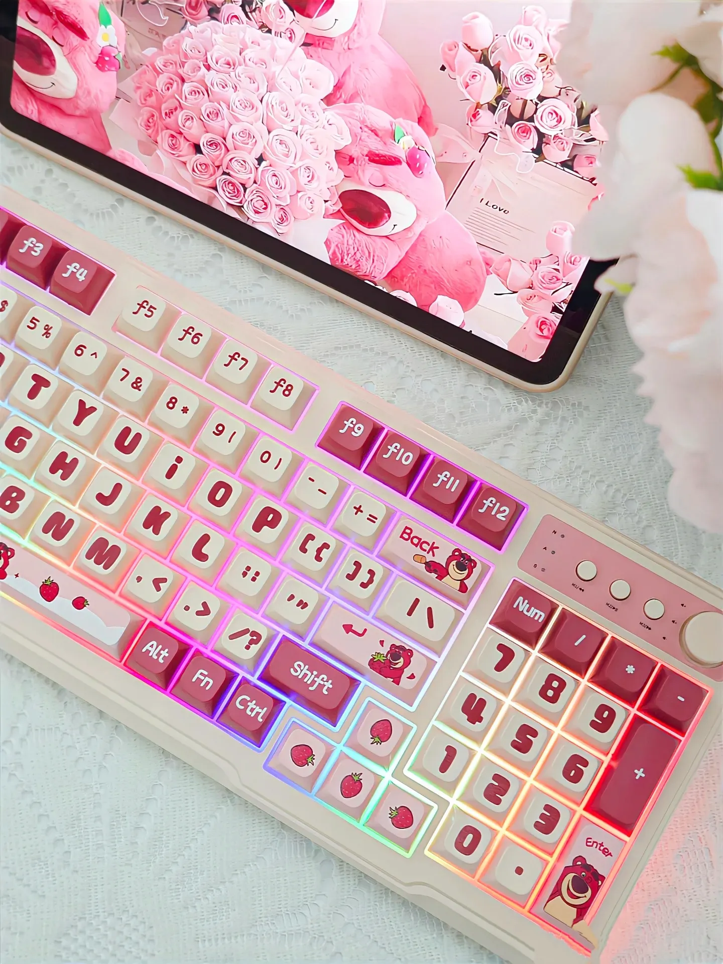 pink custom keyboard